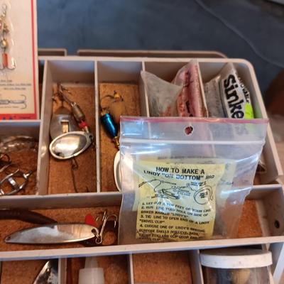 PLANO TACKLE BOX WITH SOME TACKLE