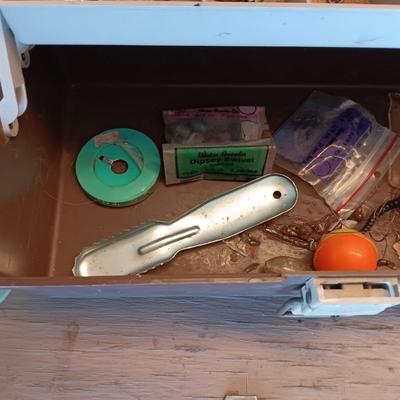 PLANO TACKLE BOX WITH SOME TACKLE