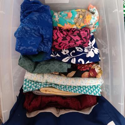 AN ASSORTMENT OF SEWING MATERIAL