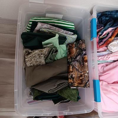 MOSTLY GREEN TONES SEWING MATERIAL