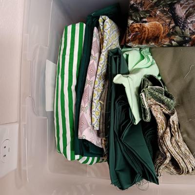 MOSTLY GREEN TONES SEWING MATERIAL