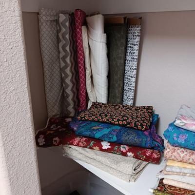 LARGE ASSORTMENT OF SEWING MATERIAL
