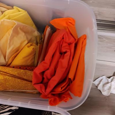 YELLOWS AND ORANGE SEWING MATERIAL