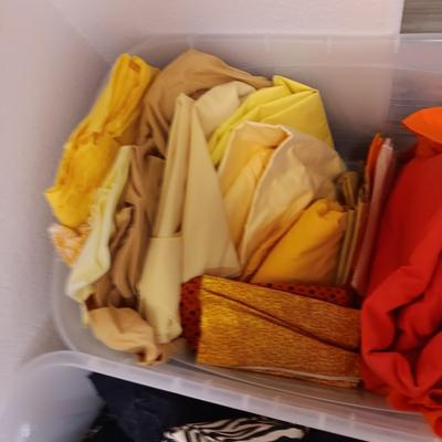 YELLOWS AND ORANGE SEWING MATERIAL