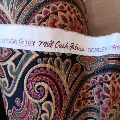 5' BOLTS OF CREPE AND PAISLEY SEWING MATERIAL