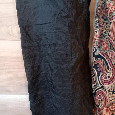 5' BOLTS OF CREPE AND PAISLEY SEWING MATERIAL