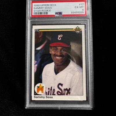 1990 Upper Deck Sammy Sosa Rookie PSA Graded 6