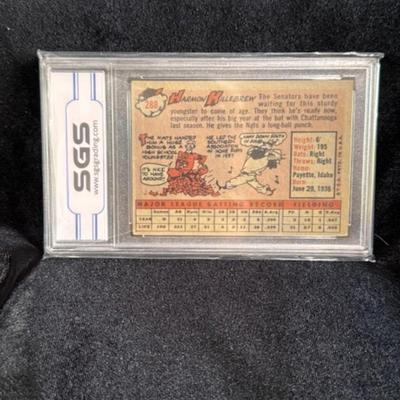 1958 Topps Harmon Killebrew SGS Graded3