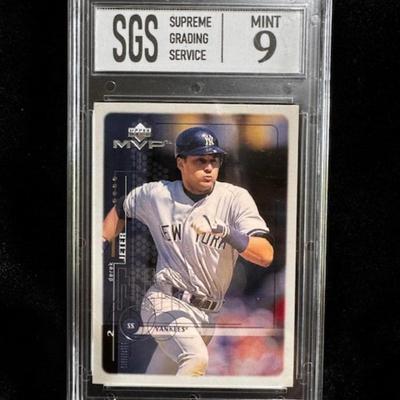 1999 Upper Deck Derek Jeter SGS Graded 9