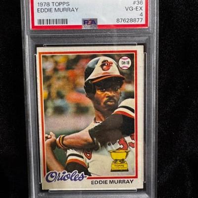 1978 Topps Rookie Eddie Murray PSA Graded 4