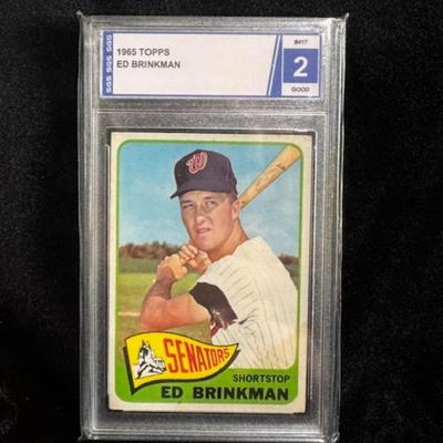 1965 Topps Ed Brinkman SGS Graded 2