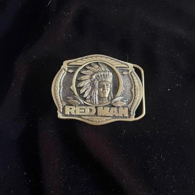 Red Man Belt Buckle