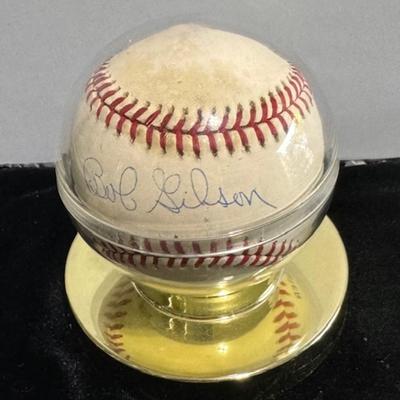 Official Autographed Baseball Bob Gibson