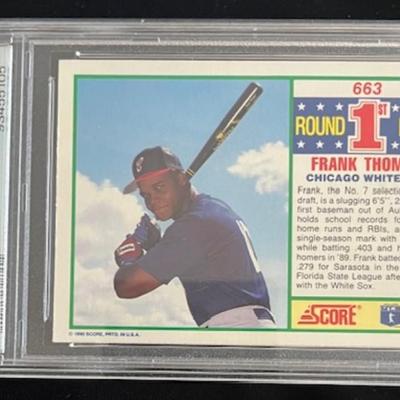 1990 Score Frank Thomas Rookie Card