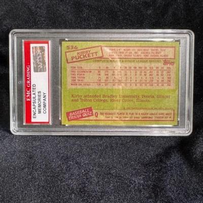 1995 Topps Kirbu Puckett Rookie Card Gr. NM 7