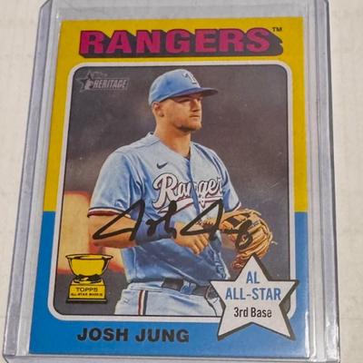 2024 Topps Hertiage Josh Jung Rookie Card
