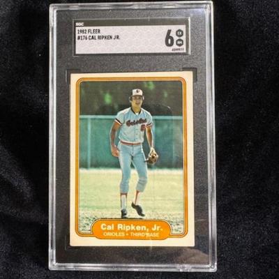 1982 Fleer Cal Ripken JR. Rookie Caed EX NM 6