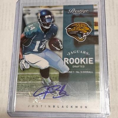 2012 Prestige Card Rookie Justin Blackmon