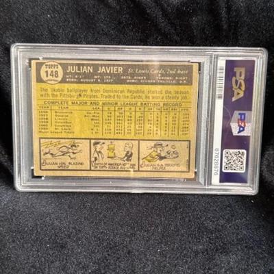 1961 Topps Julian Javier Rookie Card Graded VG 3