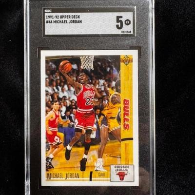 1991-92 Upper Deck Michael Jordan Graded EX 5
