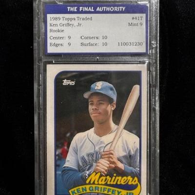 1989 Topps Traded Ken Griffey Jr, Gr. Mt.9 R.C.