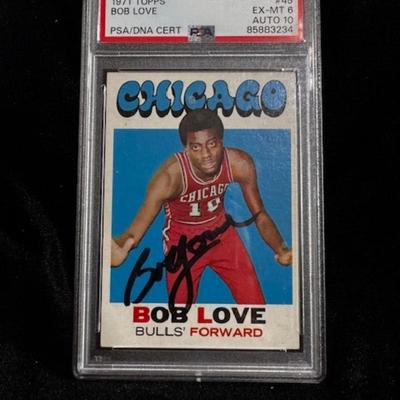 1971 Topps B. Love Card PSA/DNA Cert. Gr. Ex-Mt 6