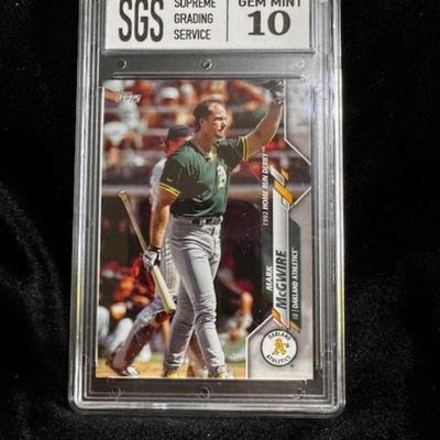 2020 Topps Mark Mcgwire 1992 Home Run Card Gr. 10