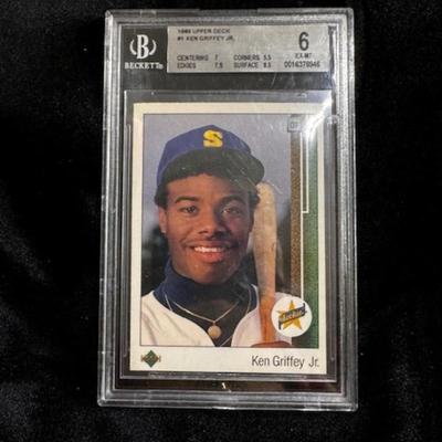 1999 Upper Deck Ken Griffey Jr. R.C.Graded EX-Mt 6