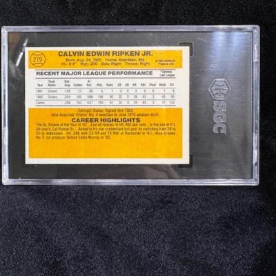 1983 Donruss Cal Ripken Jr. Card Graded Ex 5