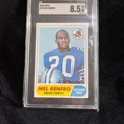 1968 Topps Mel Renfro #129 Graded NM MT+ 8.5