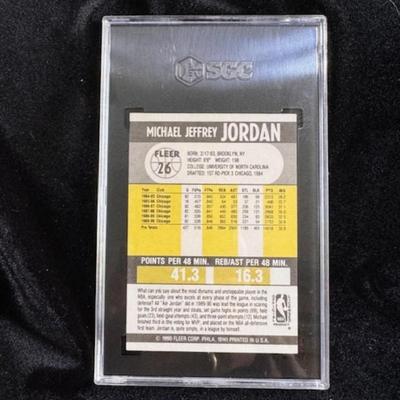 1990-91 Fleer Michael Jordan Card #26 NM 6