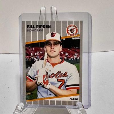 1989 Fleer Error Billy Ripkin Card (blackout)