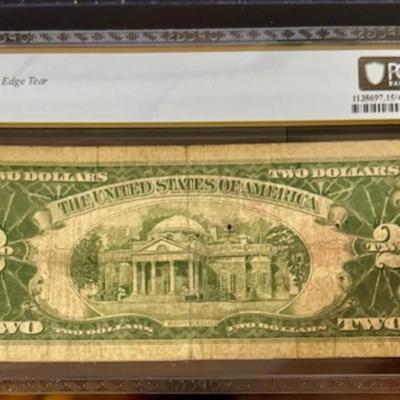 1928 A US Note $2 Bill Graded Choice Fine 15