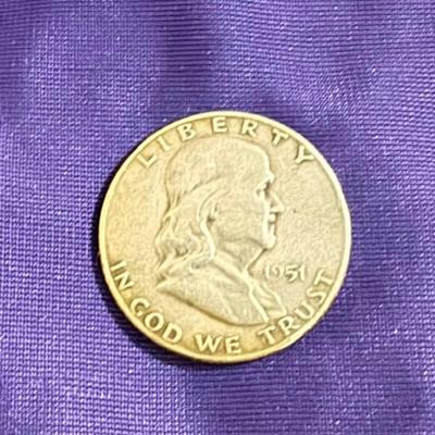 1951 S Franklin Half Dollar