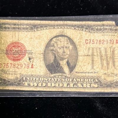 1928-D Red Seal $2 Note