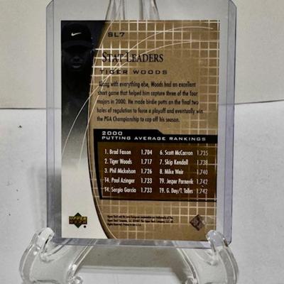 Tiger Woods Upper Deck Card (Stats) 2000