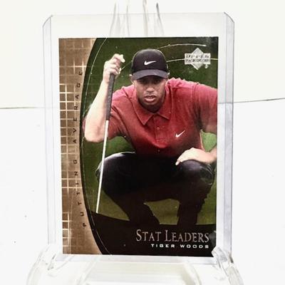 Tiger Woods Upper Deck Card (Stats) 2000