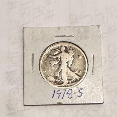 1918-S Walking Half Dollar