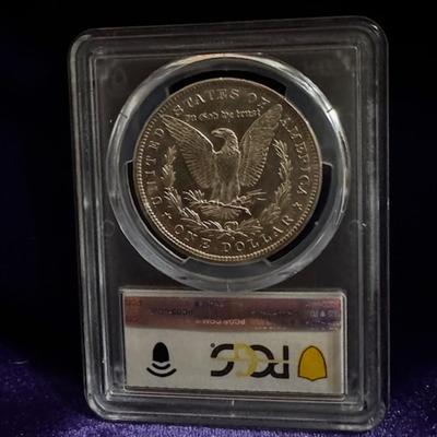 1880-O Morgan Silver Dollar Graded AU 55