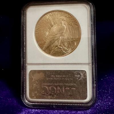1922 Peace Dollar Graded MS 64