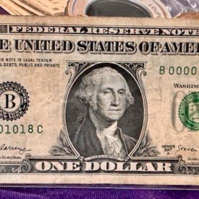 Rare Low Serial Number Dollar
