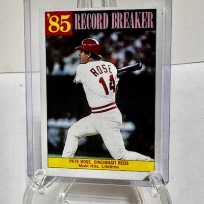 1985 Topps Pete Rose Record Breaker Card