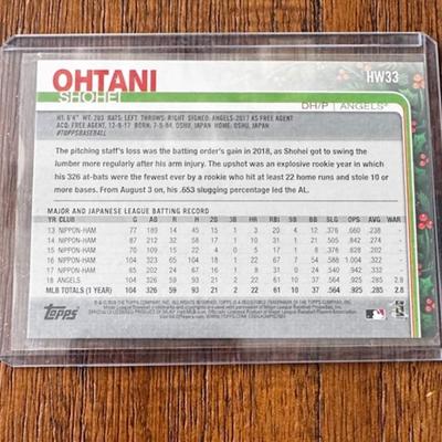 2019 Topps Rookie Card #33 Shohei Ohtani 