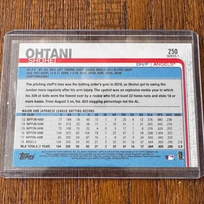 2019 Topps Shodei Ohtani Rookie Card