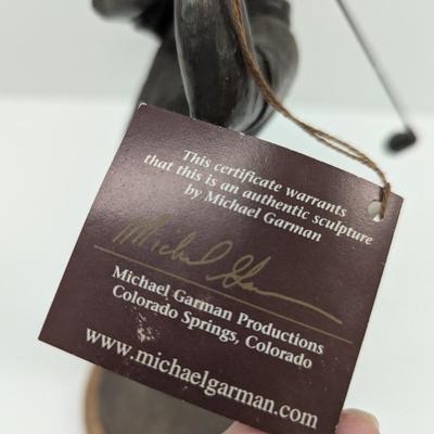 Michael Garman Golf Sculpture "Tee Shot"