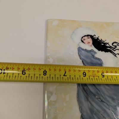Hand Painted Art On Porcelain Tiles