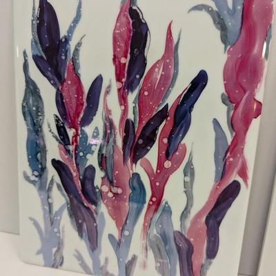 Hand Painted Art On Porcelain Tiles
