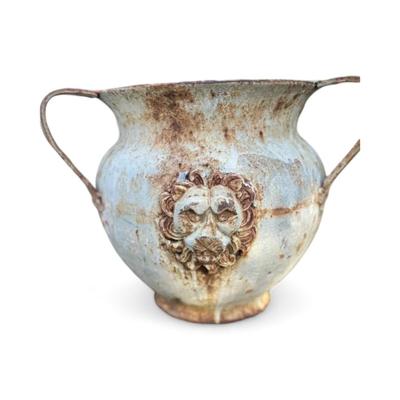 Large Italian Lion-Faced Urns with Three Handles - Vintage