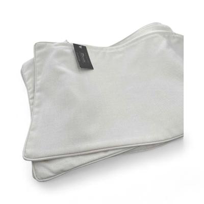 Restoration Hardware Pair of Outdoor Sunbrella Accent Throw Pillows, Twill Off White, Brand New with