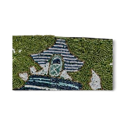 Fantastic Chinoiserie Motif Beaded Centerpiece Runner